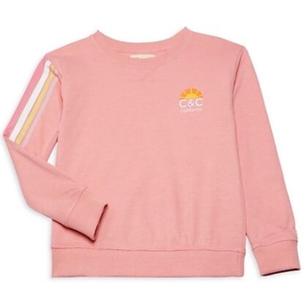 C&C CALIFORNIA LOGO STRIPE SLEEVE SWEATSHIRT 💕IN STORES💕